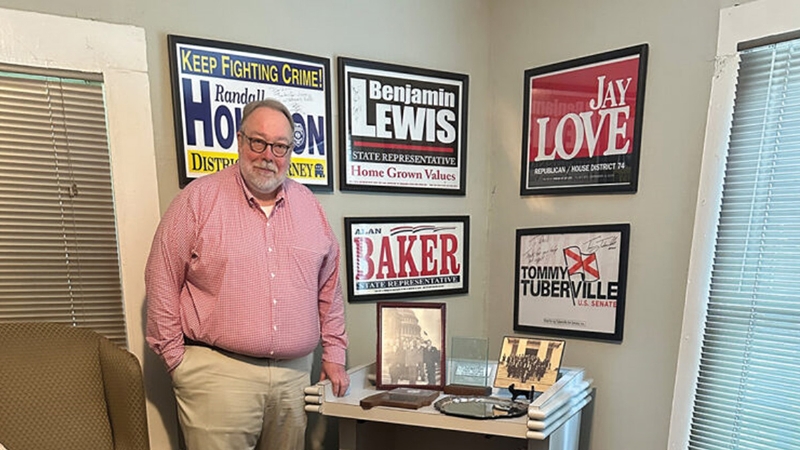 Montgomery's David Azbell collects political and campaign memorabilia for four decades