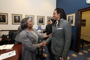 Jay-Z Meets With NY Senate Majority Leader In Albany