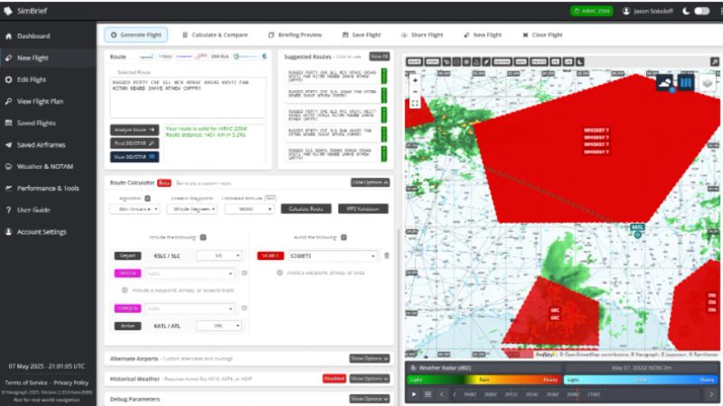 Flight Planning Just Got Smarter with SimBrief's New Route Calculator