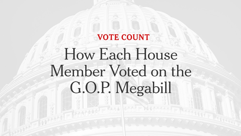 How Every Member Voted on the G.O.P. Megabill