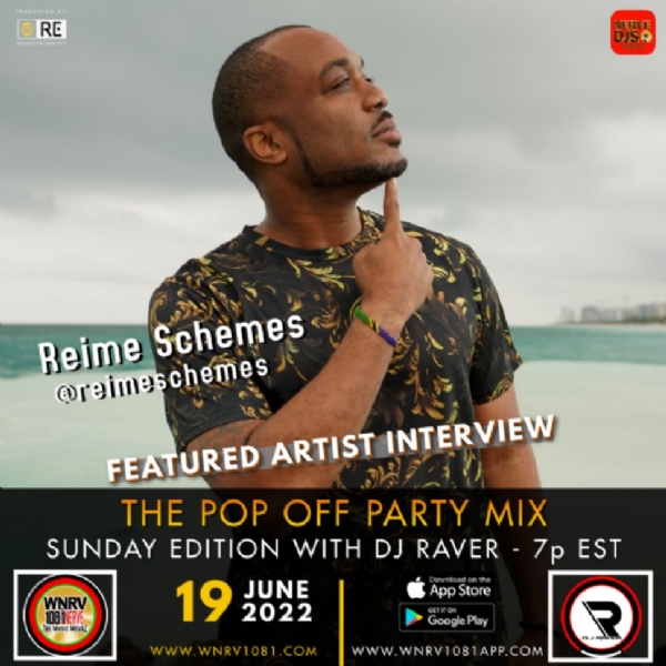 "The Pop Off Party Mix with DJ Raver" - Interview Segment with Reime Schemes