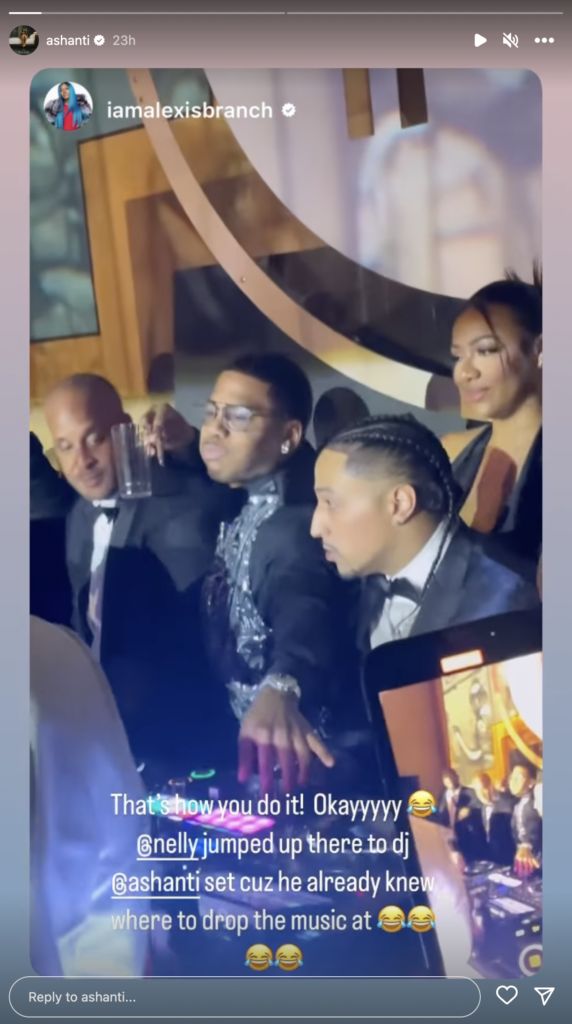 Ashanti & Nelly Rock Luxurious Matching Outfits For Annual QC Music Black Ball, Twitter Reacts