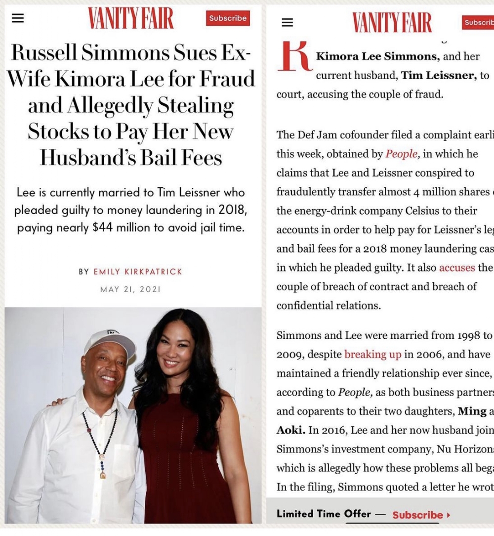 Kimora Lee Simmons/Russell Simmons Update