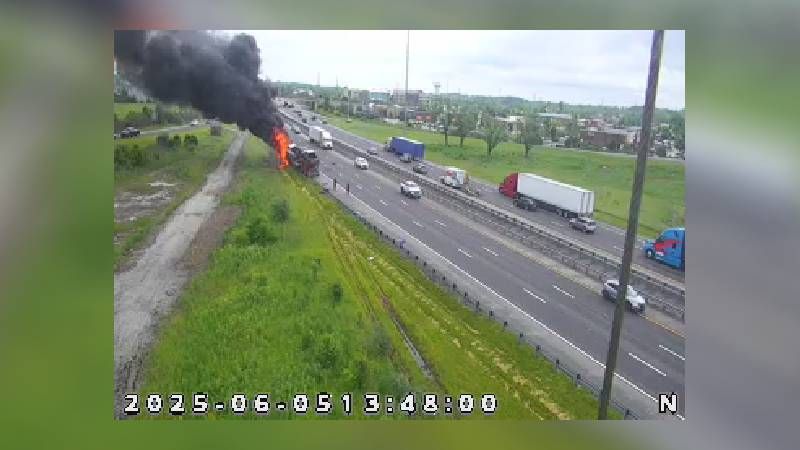 ISP: 1 dead after vehicle fire involving semi trucks reported on I-69 near Fishers