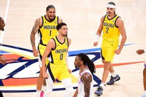 Pacers Stun Thunder in Game 1 Thriller Behind Haliburton's Buzzer-Beater