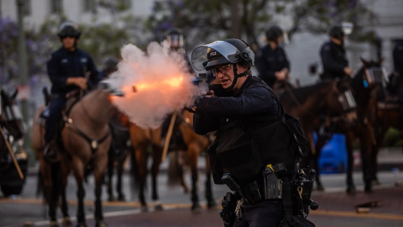 LA protest crackdown offers Trump two victories - and one big risk