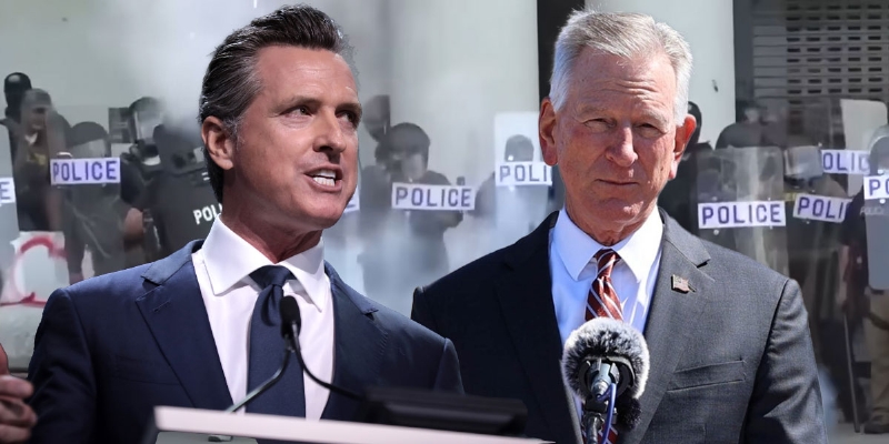 California Governor attacks Alabama, Tommy Tuberville amid Los Angeles chaos: 'Stick to football'