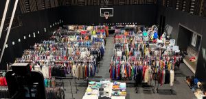 Drake Loads Up Private NBA Size Basketball Court With His Clothes