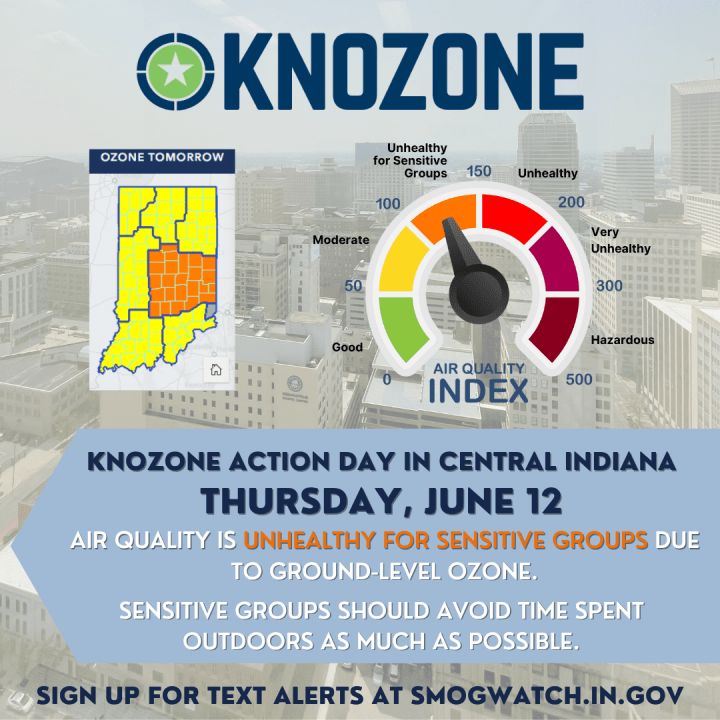 Unhealthy air quality calls for first Knozone Action Day on June 12