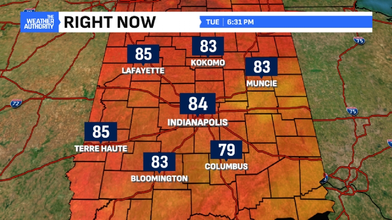 New storm threat Wednesday; Dangerous heat and humidity arrive in central Indiana this weekend