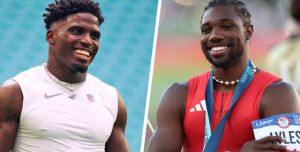 Noah Lyles and Tyreek Hill's Times Square Sprint Hits a Red Light
