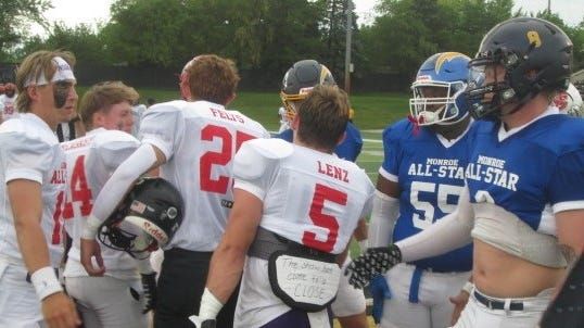 Video: Monroe vs. Lenawee All-Star Football Game