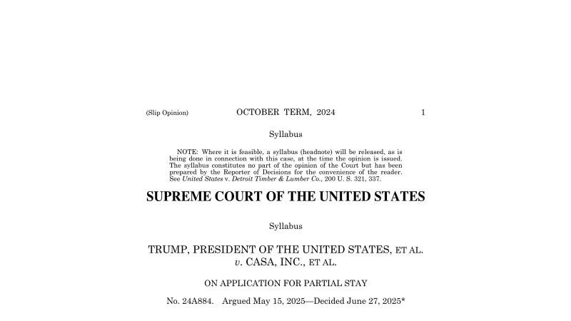 Read the Supreme Court Decision in the Birthright Citizenship Case