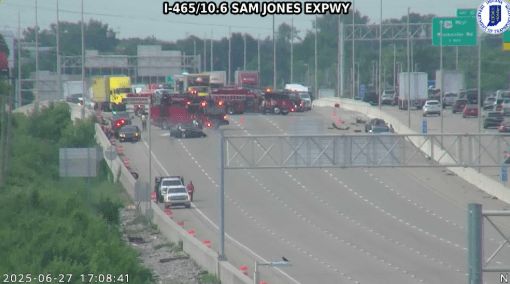 I-465 SB reopens after crash