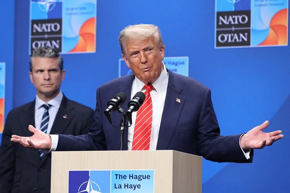 Peach Papa Trump Uses Usher Song In Lame NATO Recap Video, Social Media Demands Cease & Desist