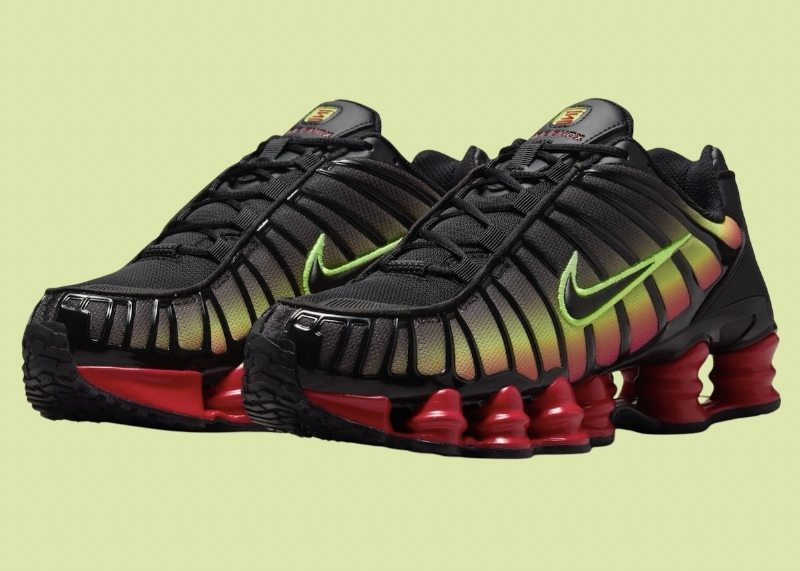 Nike Shox TL "Volt/Fire Red" Officially Unveiled