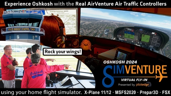 Experience Oshkosh with Real AirVenture Air Traffic Control!