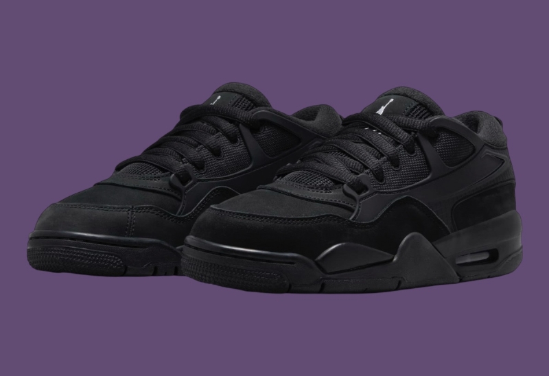Air Jordan 4 RM "Black Cat" Receives Grade School Photos