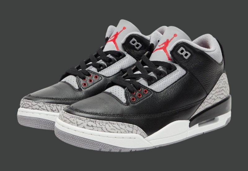 Air Jordan 3 "Black Cement" Receives Retailer Photos