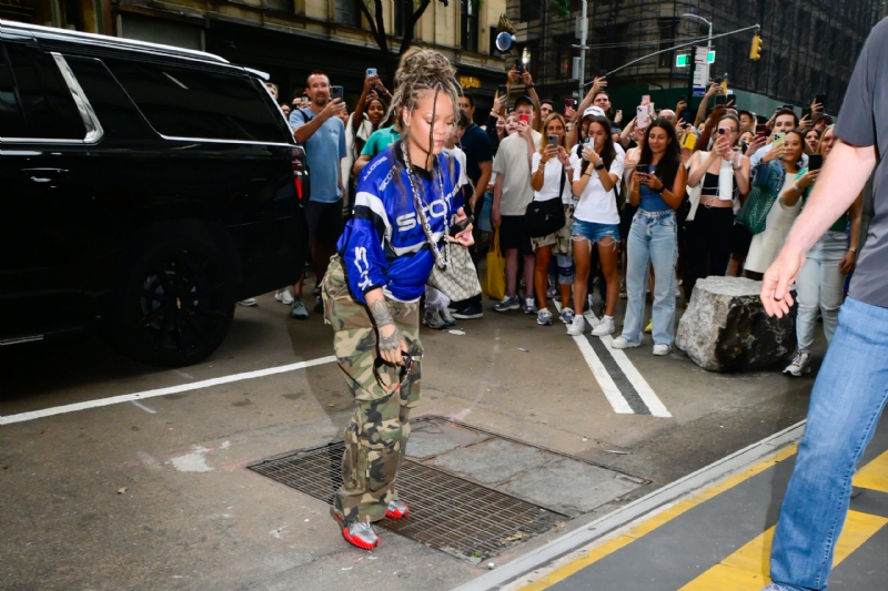 Rihanna Looks Stunning During Trip To Yankee Stadium