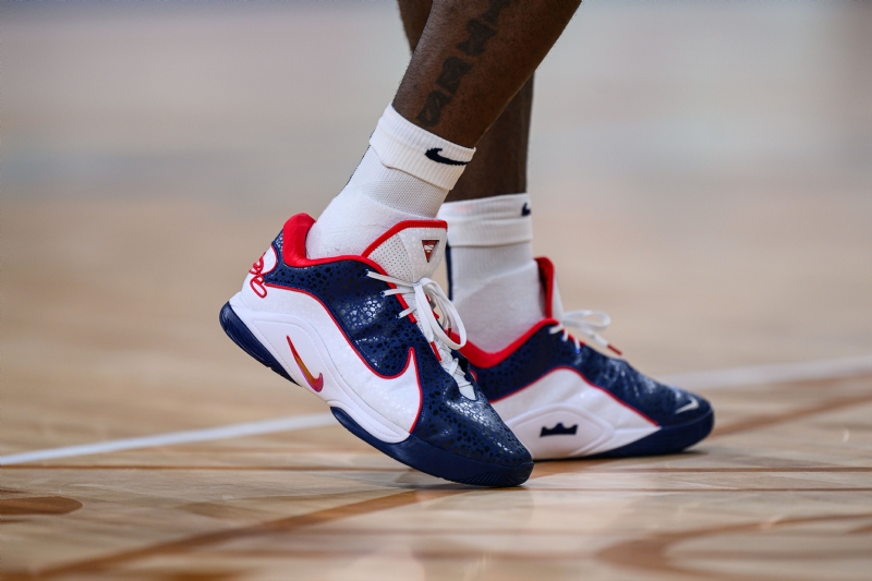 LeBron James Debuts Nike LeBron 22 "USA" PE