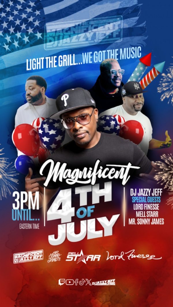 DJ JAZZY JEFF x DJ MELL STARR x LORD FiNESSE x MR. SUNNY JAMES! @djmellstarr