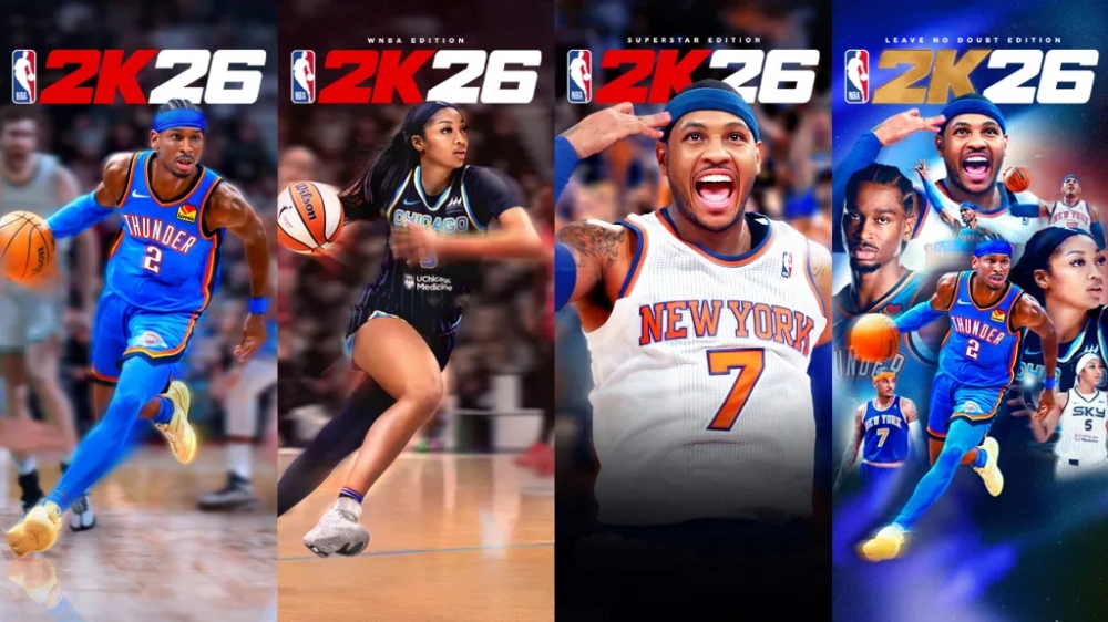Angel Reese & Carmelo Anthony Join Shai Gilgeous-Alexander As 'NBA 2K26' Cover Athletes