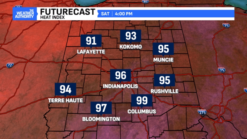 Front brings Saturday afternoon/evening storms to central Indiana
