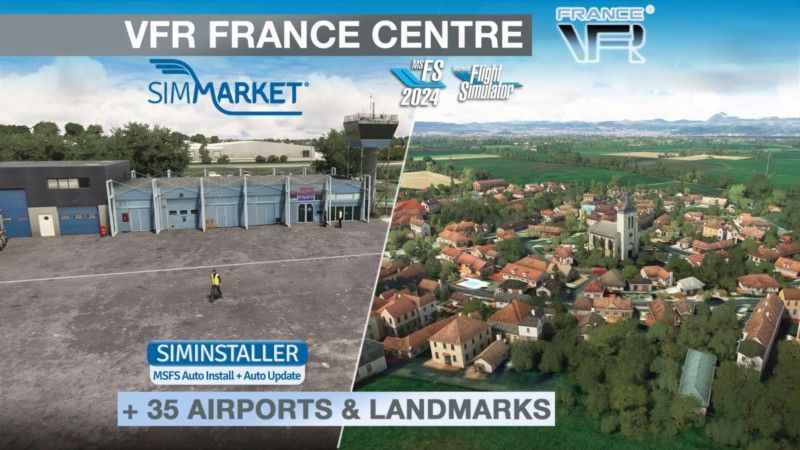 France VFR - VFR France Centre MSFS20/24