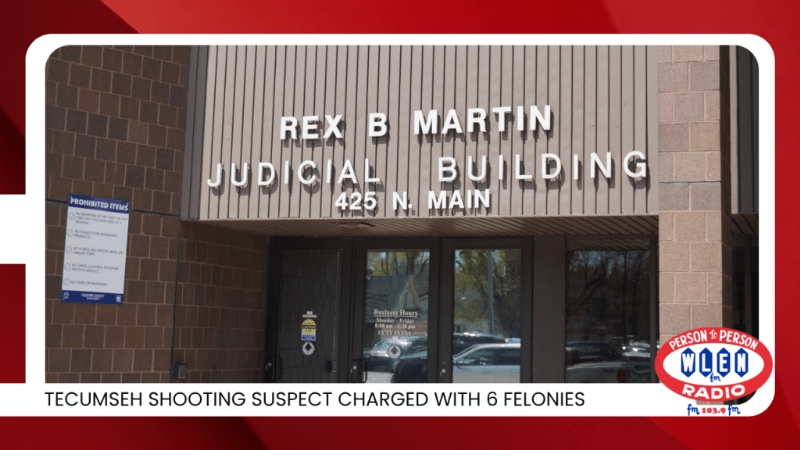 Tecumseh Shooting Suspect Charged with 6 Felonies