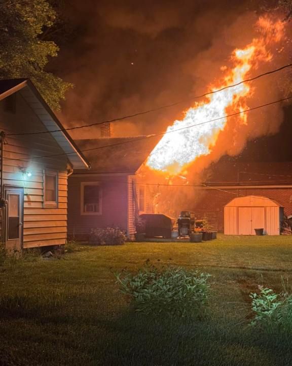 Fire damages in home in Pendleton