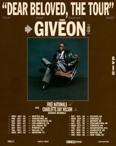 GIVĒON Announces 'Dear Beloved' Headlining Tour