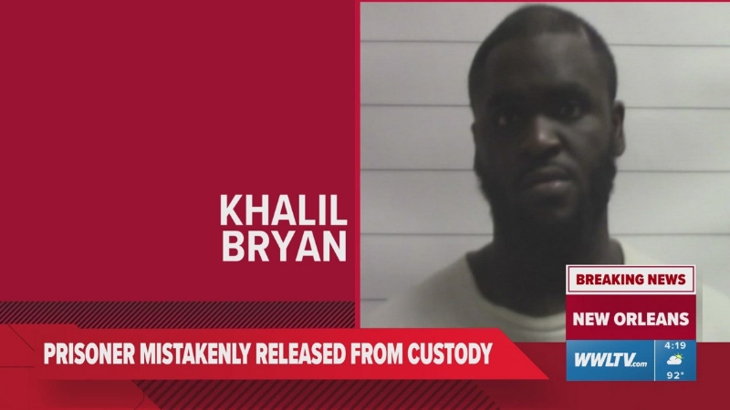BREAKING NEWS: Prisoner mistakenly released from custody in New Orleans