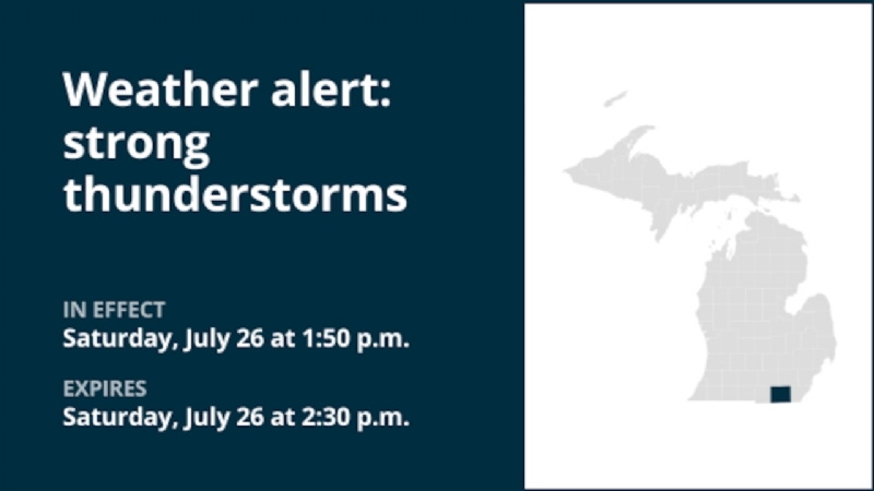 Brace for strong thunderstorms in Lenawee County Saturday afternoon