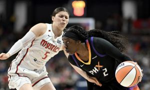 SOURCE SPORTS: WNBA Star Kahleah Copper's Wig Falls Off Mid-Game, Fan Is Ejected For Mocking Her 