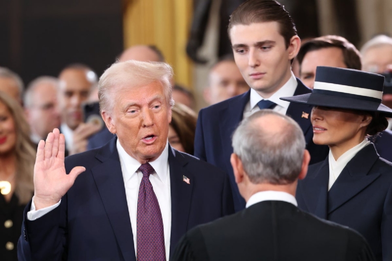 Barron Trump hasn't been seen with his dad in months