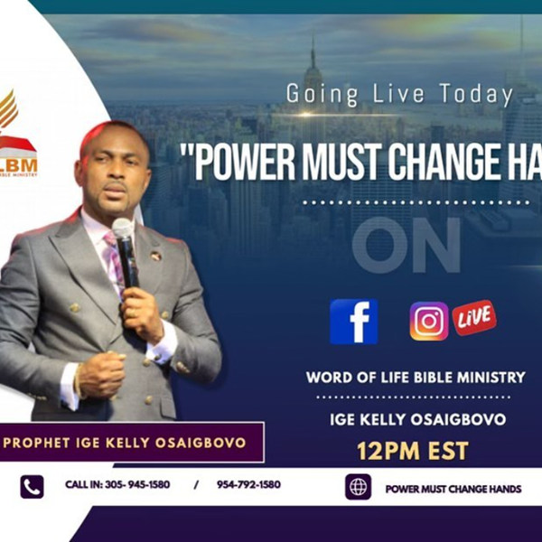 POWER MUST CHANGE HANDS