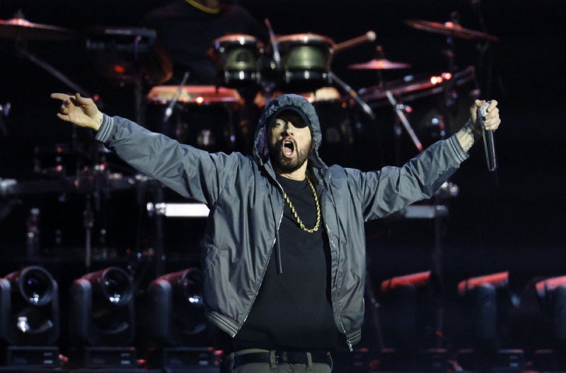 Eminem Leaves Fans Thrilled After Performing Several Classics At Crawford Vs. Madrimov Boxing Match