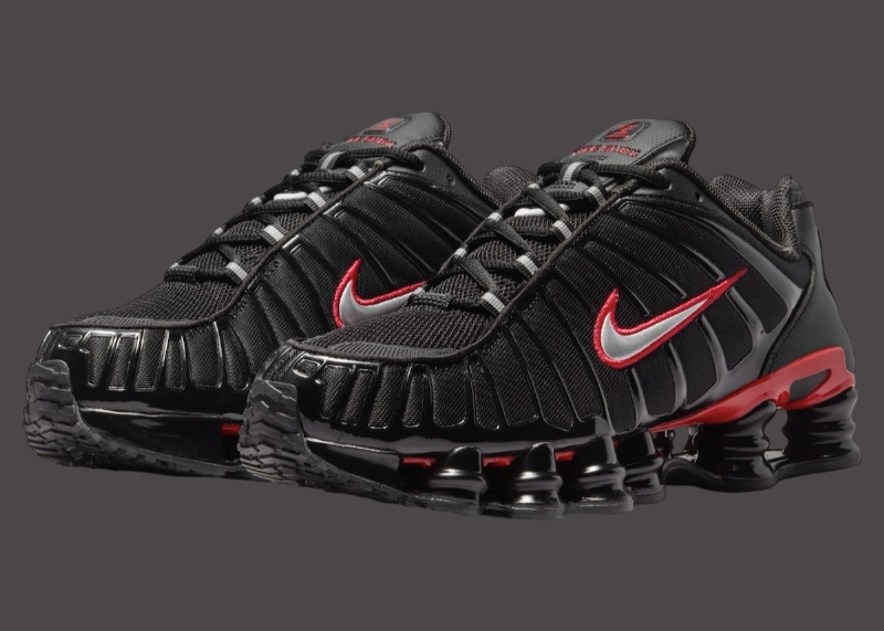 Nike Shox TL "Black/University Red" Gets Official Images