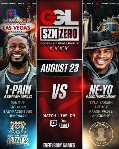 T Pain and Ne-Yo To Go Head To Head For The Global Gaming League