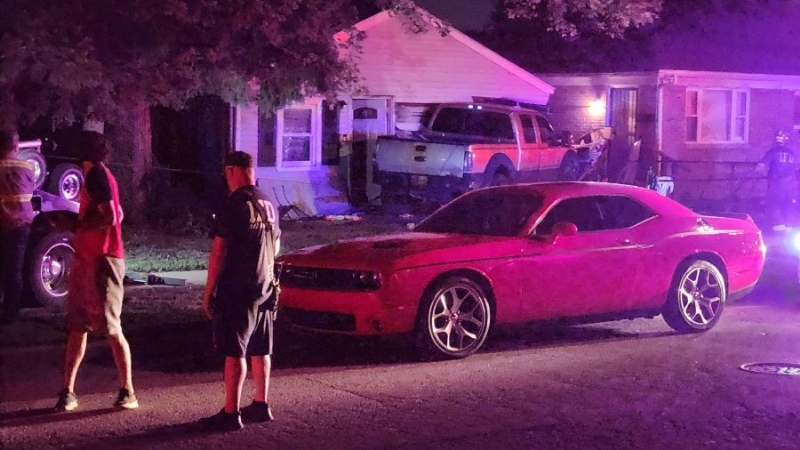 Driver strikes home on near west side of Indianapolis