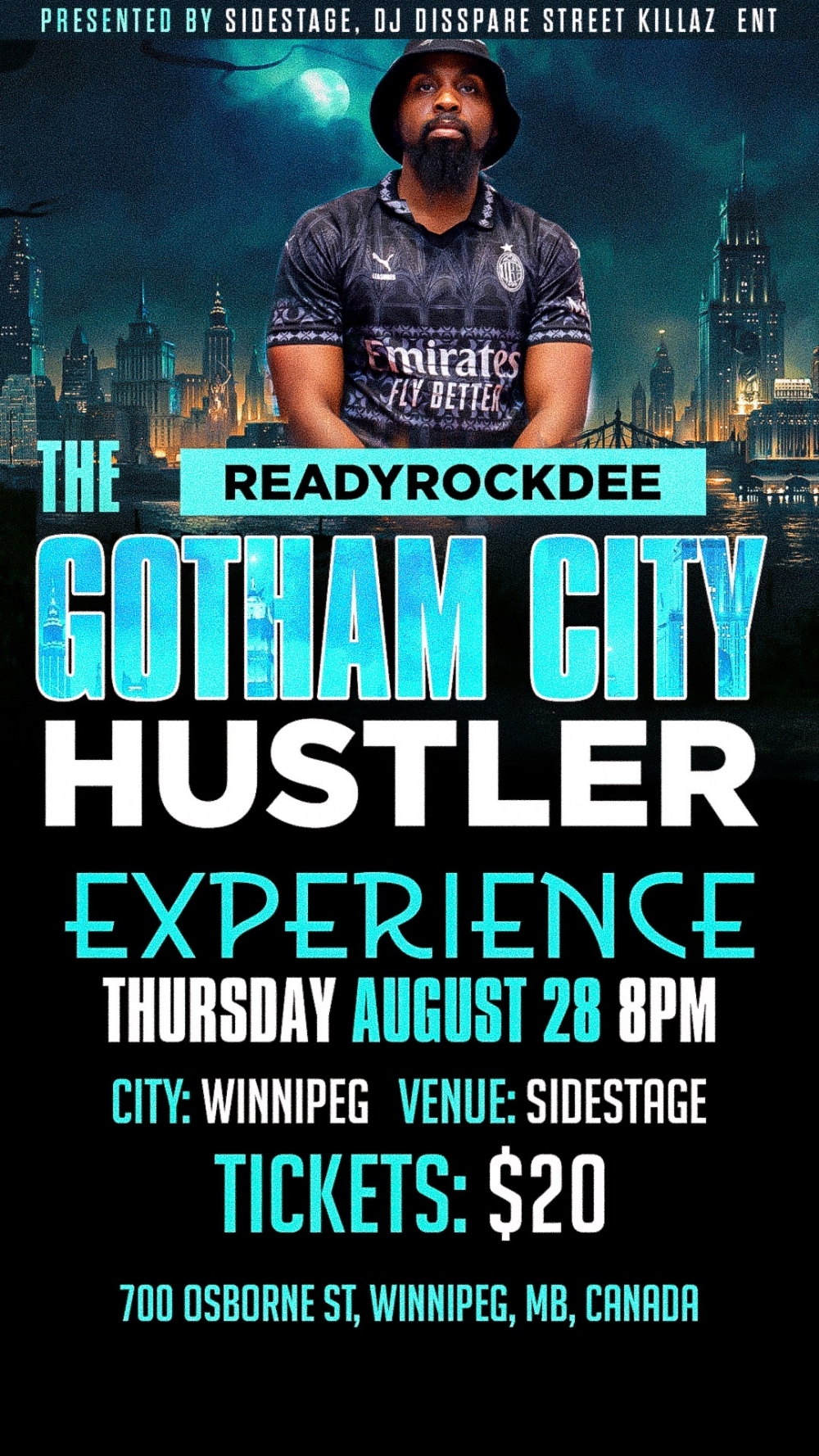 Readyrockdee live in Winnipeg  ALL AGESThu Aug 28 2025 9:00 PM - 11:45 PM(Doors 8:00 PM) brought to