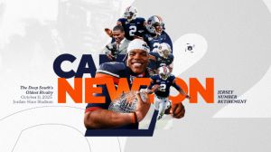 Auburn to Retire Cam Newton's No. 2 Jersey During Georgia Game