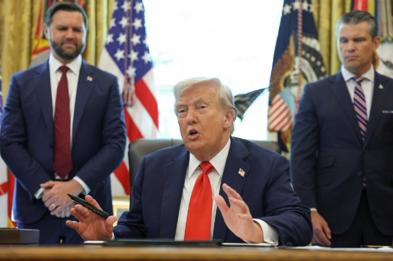 Trump says he is not a dictator but insists many people think the US could use one
