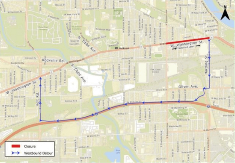 IndyGo announces 2 closures on Washington Street