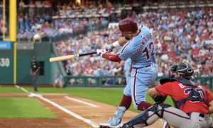 SOURCE SPORTS: Kyle Schwarber Makes History With Four HR Night In Phillies' 19-4 Win Over Braves