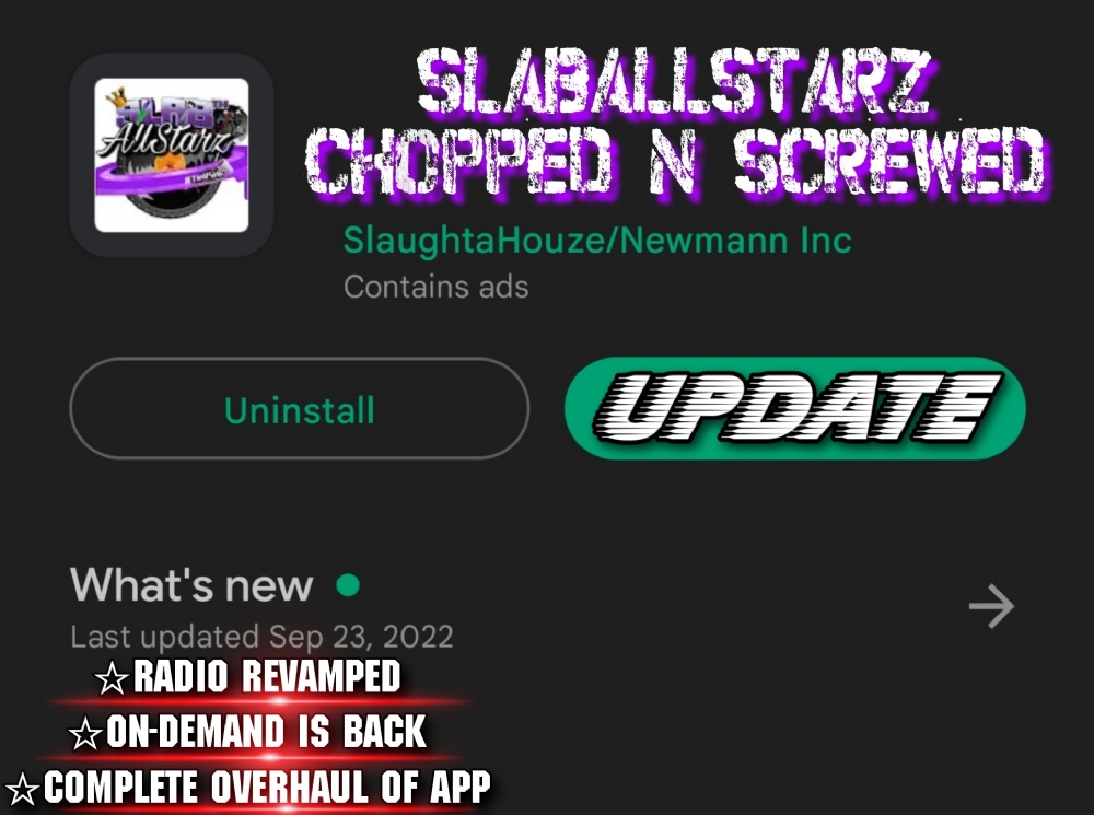 UPDATE Slab Mobile ASAP! (UPDATE IN APP STORE/GOOGLE PLAY)