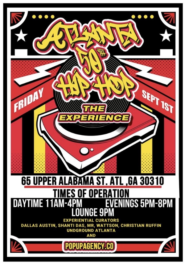 ATL 50 YEARS OF HIP HOP EXPERIENCE POP UP MUSEUM! @atl50hiphop
