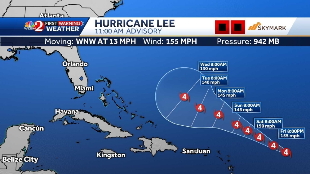 Hurricane Lee: The latest maps, models and paths