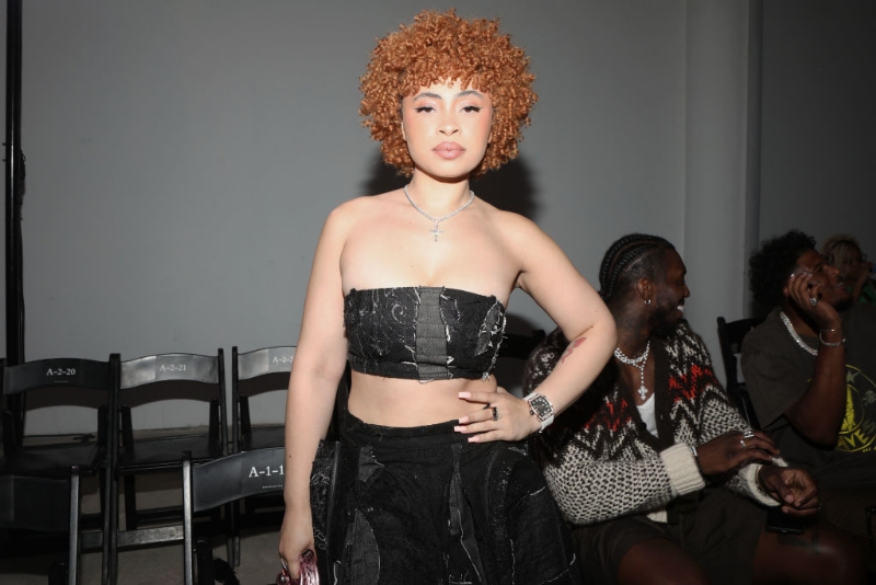 Ice Spice Shows Off 80-Carat Diamond Dunkin Donuts Chain